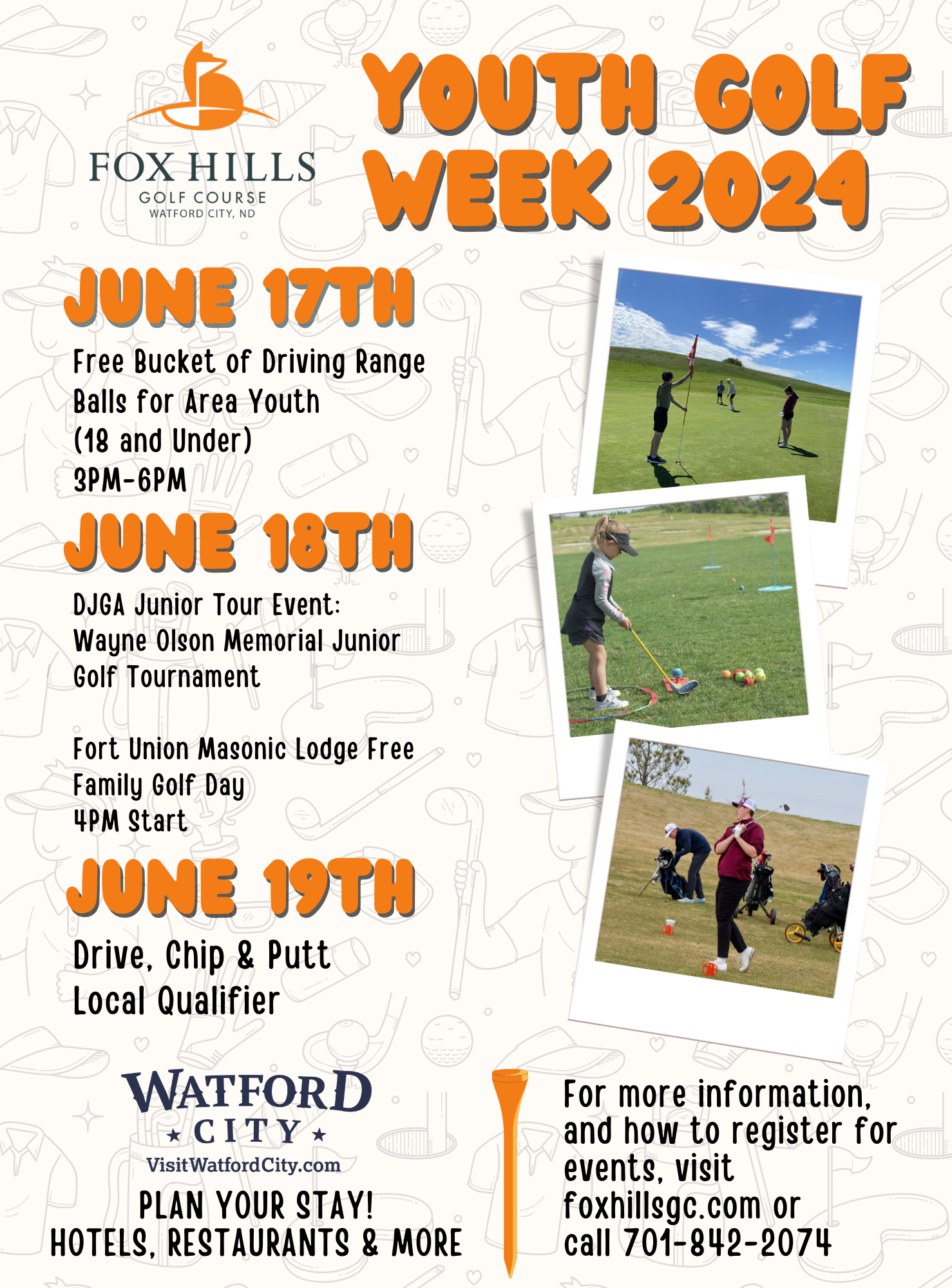 FHGC Youth Golf Week 2024 Flyer 8.5 x 11.5 in 3